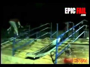 shhhwearefailingnow-Parkour,Stair Jump Fail